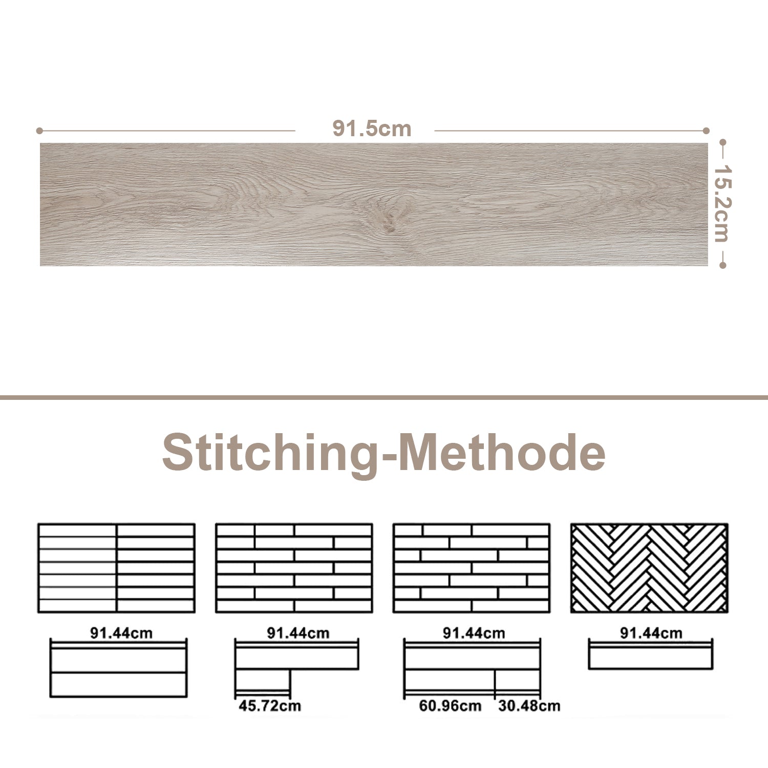 Cosmo Go PVC Bodenbelag Selbstklebend Vinylboden 1.5mm Dicke