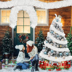 Cosmo Go Weihnachtsgirlande Girlande Weiß 2M 6 Stück