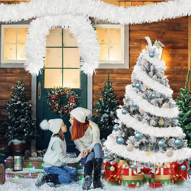 Cosmo Go Weihnachtsgirlande Girlande Weiß 2M 6 Stück Hover Image