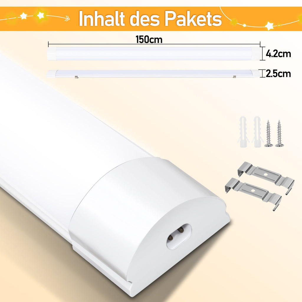 Cosmo Go LED Feuchtraumleuchte Neutralweiß 18W/36W/48W