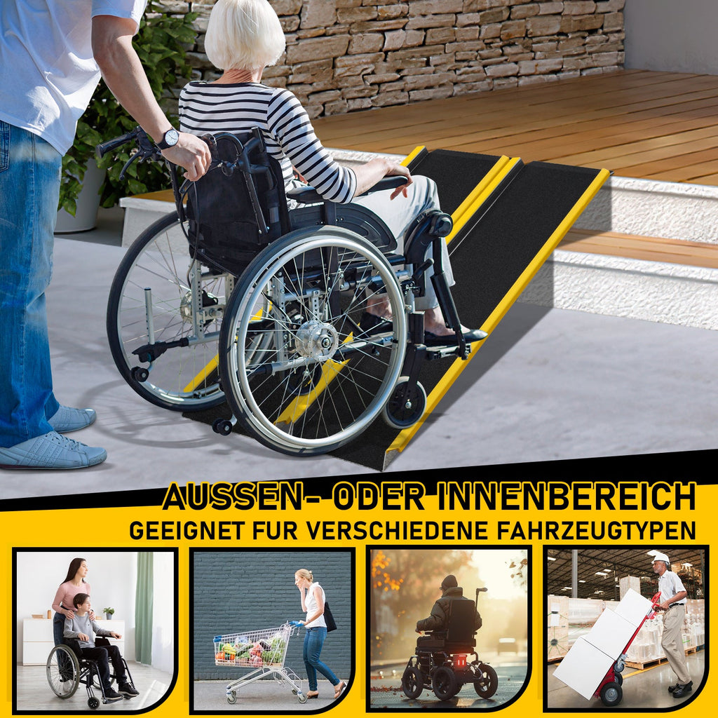 Cosmo Go Auffahrrampe Aluminium Auto Laderampe 2X