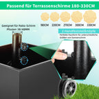 Cosmo Go Sonnenschirmständer Schirmständer mit Rollen