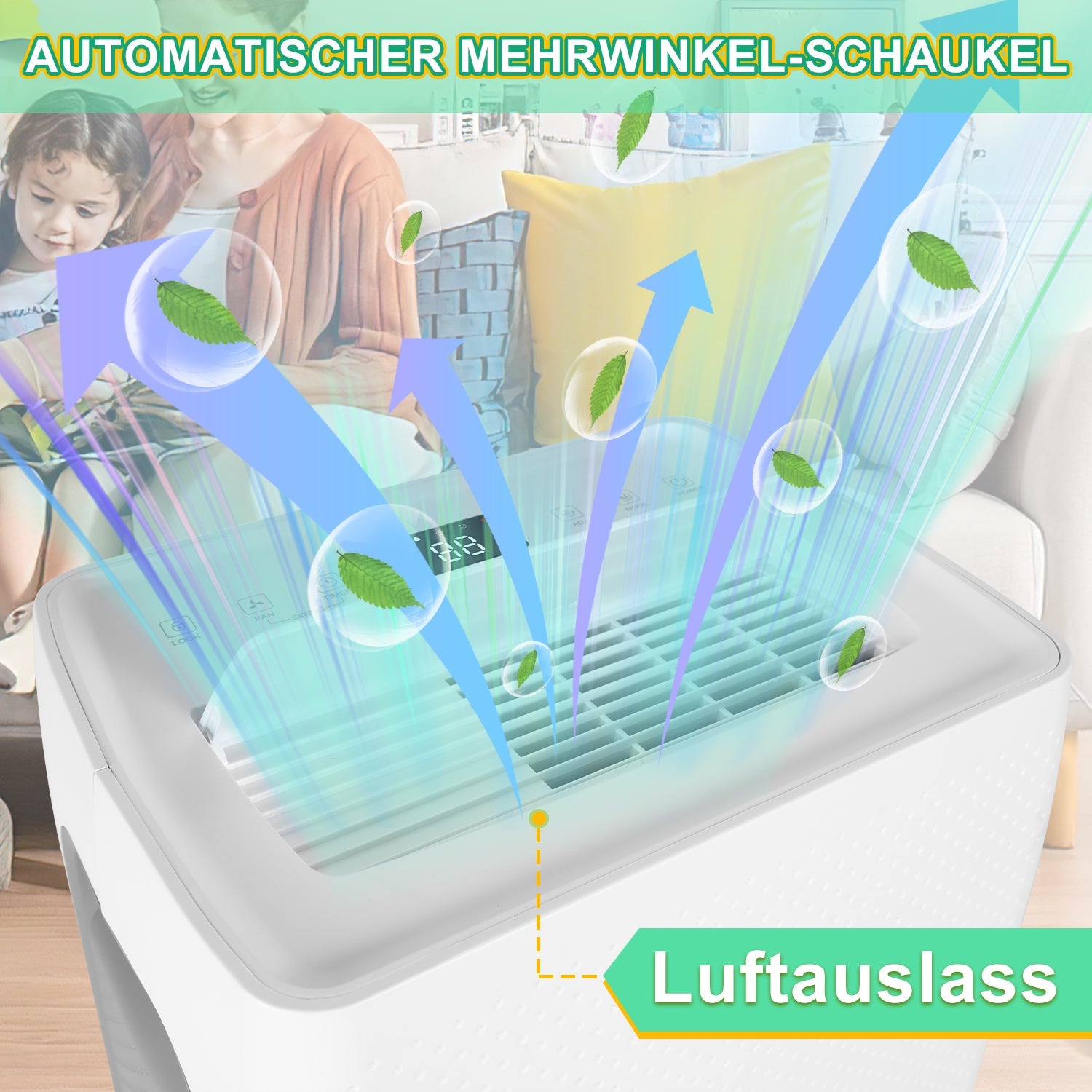 Cosmo Go Luftentfeuchter 26L mit Timerfunktion, Wäschetrockungsfunktion, Abtaufunktion