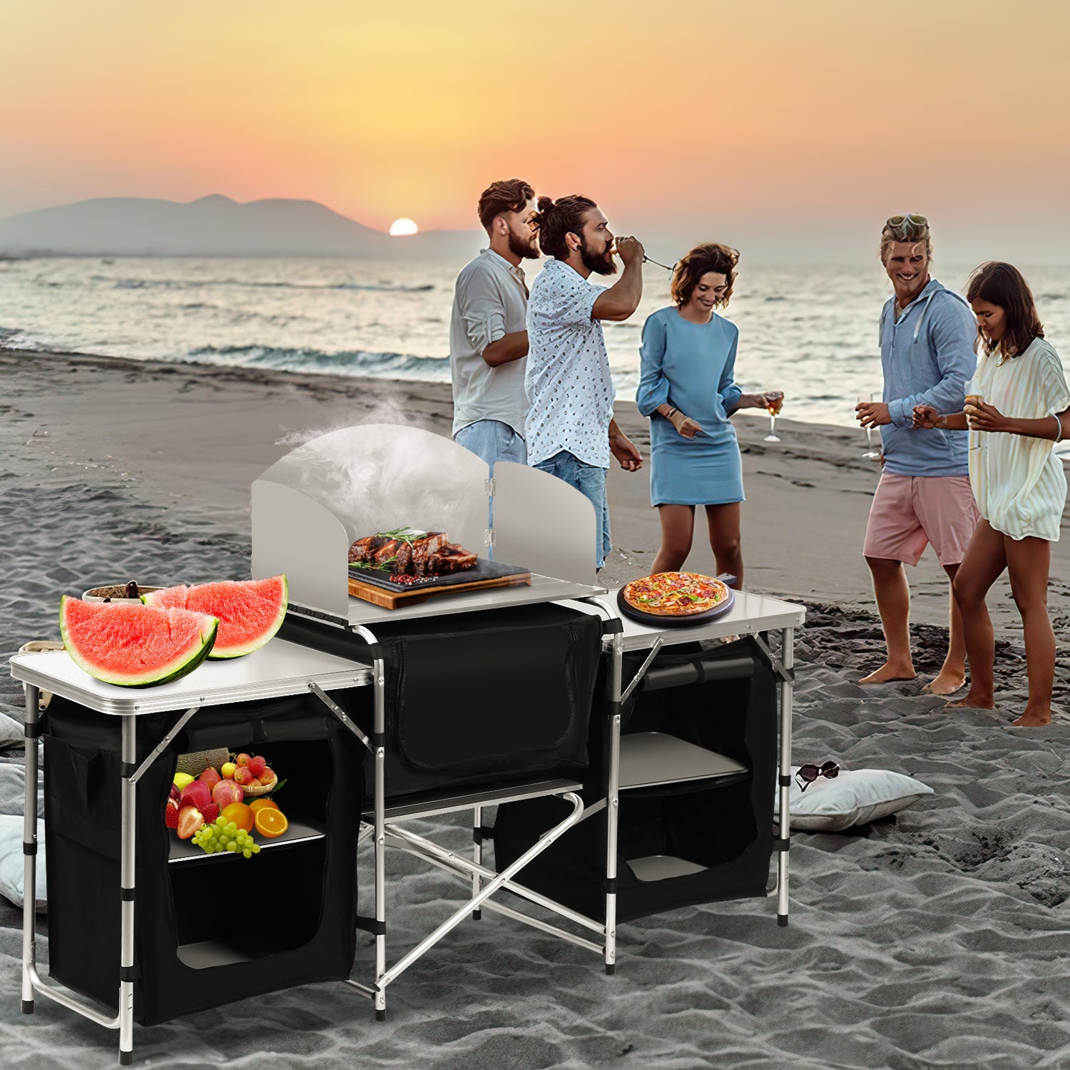 Cosmo Go Campingküche Alu 5 Fächer