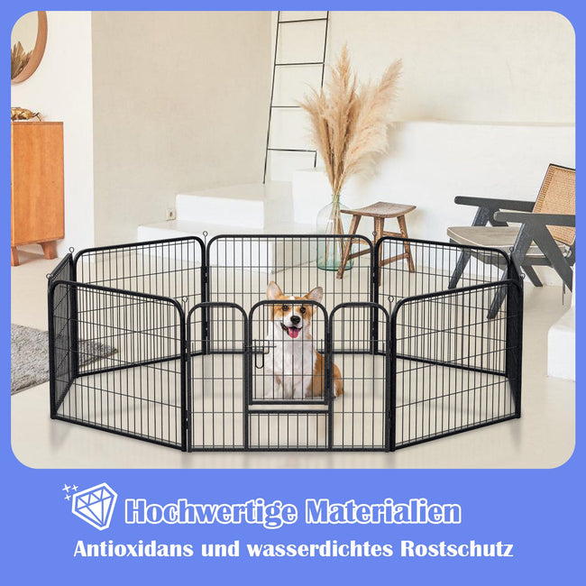 Cosmo Go Welpenlaufstall 8-teilig 60cm hoch Faltbar Main Image