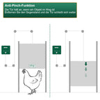 Cosmo Go Automatische Hühnertür Flüssigkristallanzeige mit Lichtsensor und Zeitsteuerung