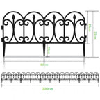 Cosmo Go 5 tlg Beetzaun Beetumrandung Kunststoff