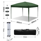 Cosmo Go Pop-Up Pavillon Gazebo 3x3m