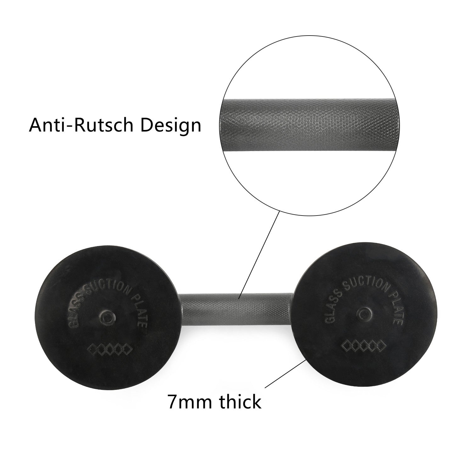 Cosmo Go 2x Saugheber Glassauger 100KG