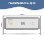 Cosmo Go Bettgitter Kinderbettgitter Höhenverstellbar