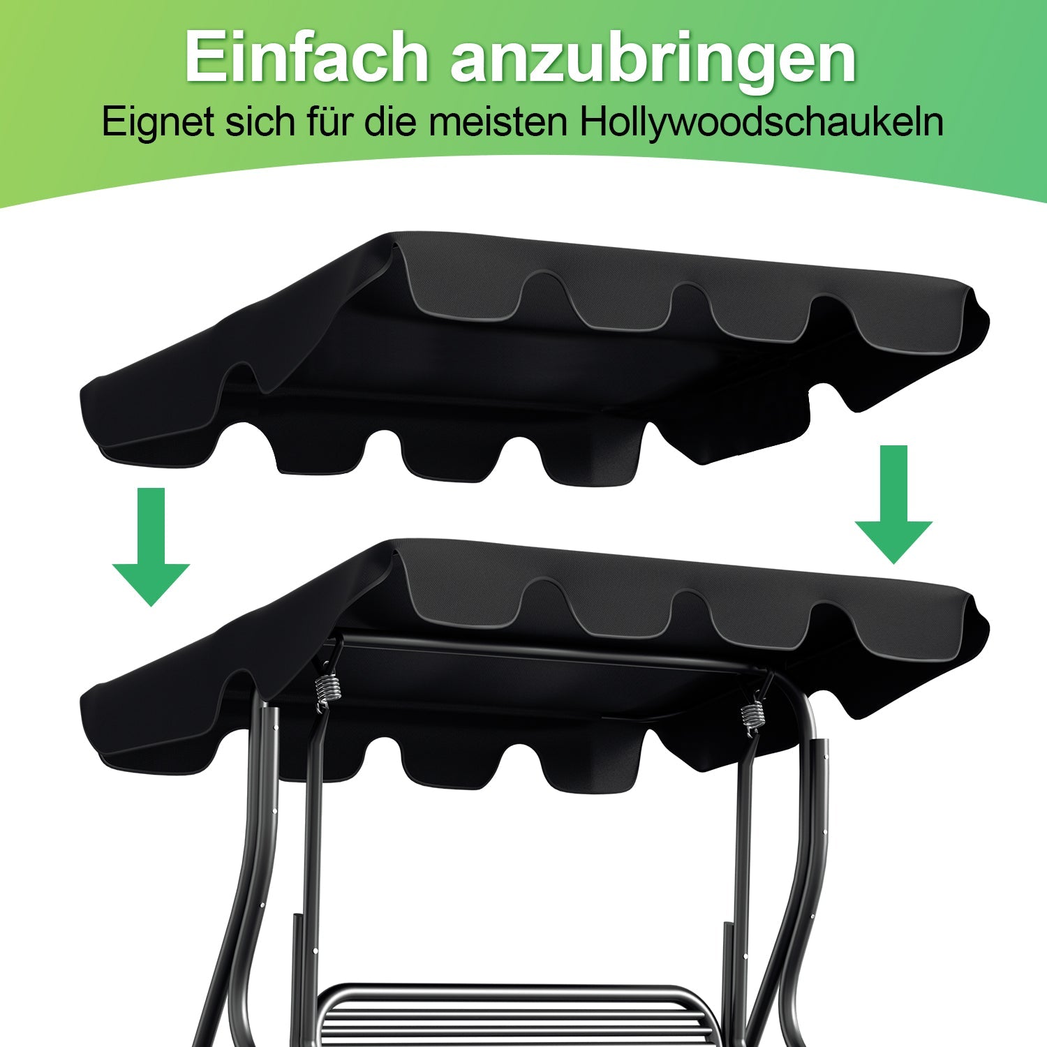 Cosmo Go Ersatzdach für Hollywoodschaukel Universal 210x145cm