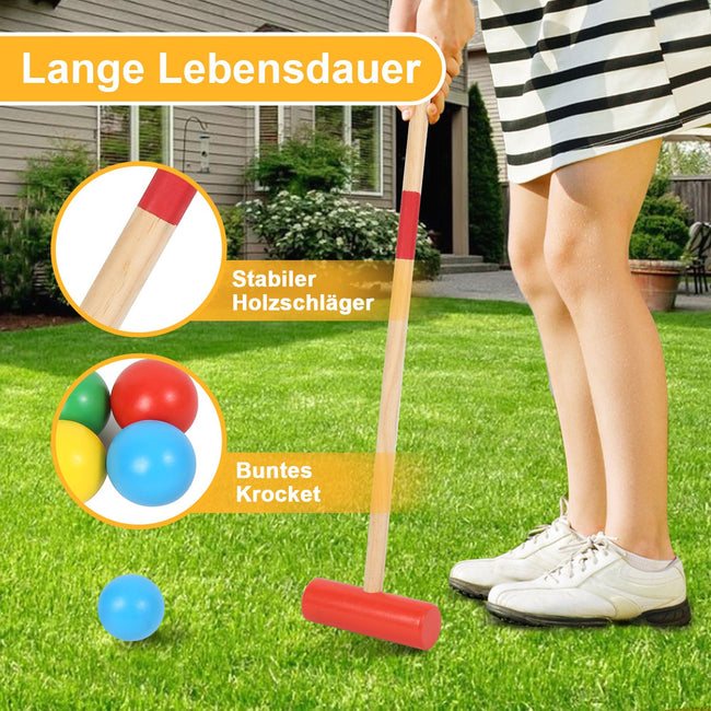 Cosmo Go Krocket Spiel 2-4 Spieler Croquet Set Main Image