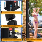 Cosmo Go 35L Solardusche Gartendusche Inkl. Schutzhaube und Handbrause