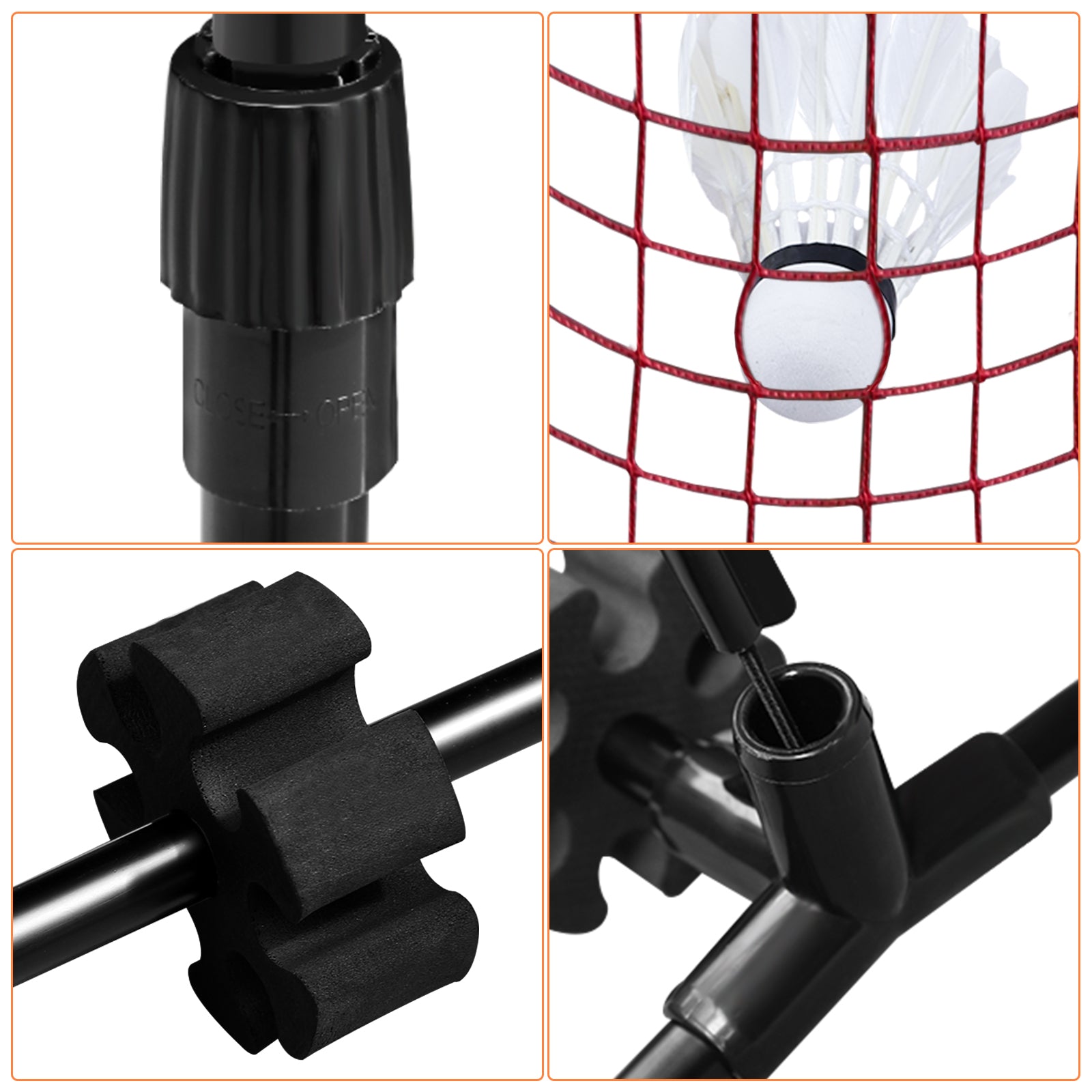 Cosmo Go Badmintonnetz Badminton Netz Tennisnetz 3.1m/ 4.1m/5.1m