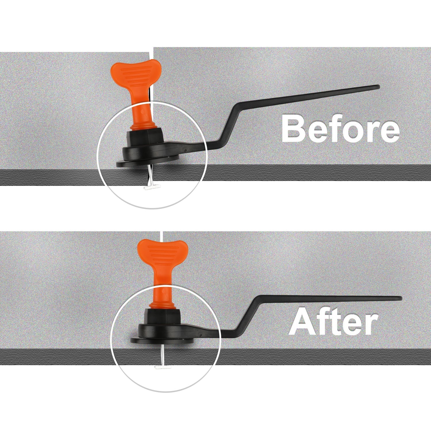 Cosmo Go 110/220Stück Fliesen Leveler Nivelliersystem Kits mit 4PCS Schraubenschlüssel