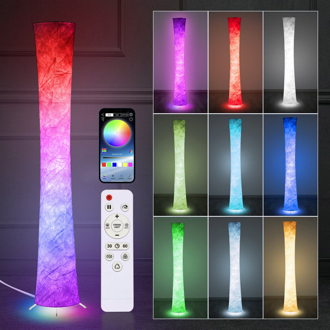Cosmo Go LED Stehlampe Dimmbar RGB mit Fernbedienung APP Hover Image