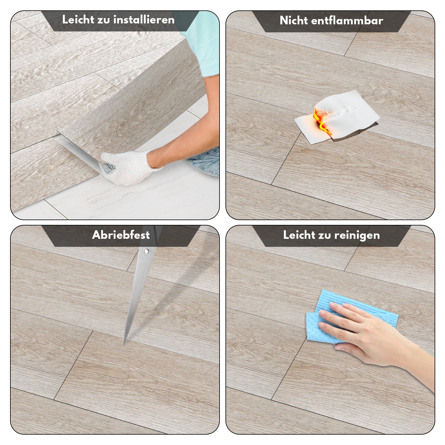 Cosmo Go PVC Bodenbelag Selbstklebend Vinylboden 1.5mm Dicke