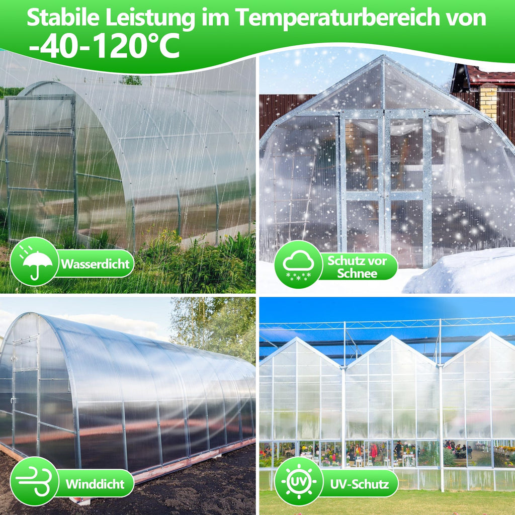 Cosmo Go Polycarbonat Hohlkammerstegplatten 8mm 5 Stück für Gewächshaus