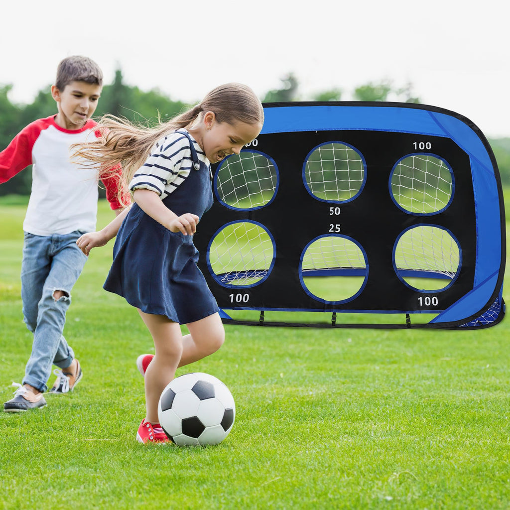 Cosmo Go Fußballtor Fussballtore-Set für Kinder 4 Spielmodi
