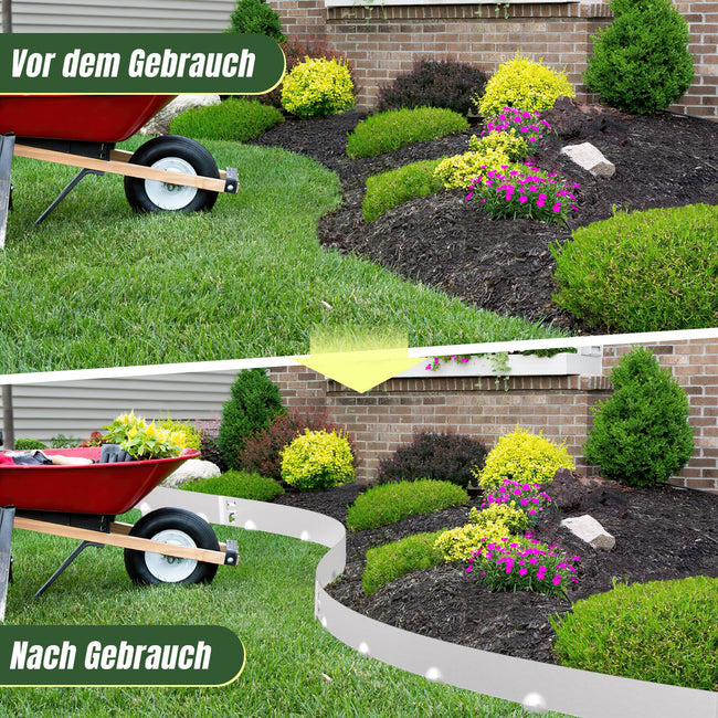 Cosmo Go Rasenkante Metall Beetumrandung mit Dornen 15cm/18cm Silber Main Image