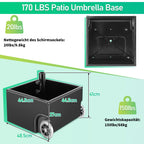 Cosmo Go Sonnenschirmständer Schirmständer mit Rollen