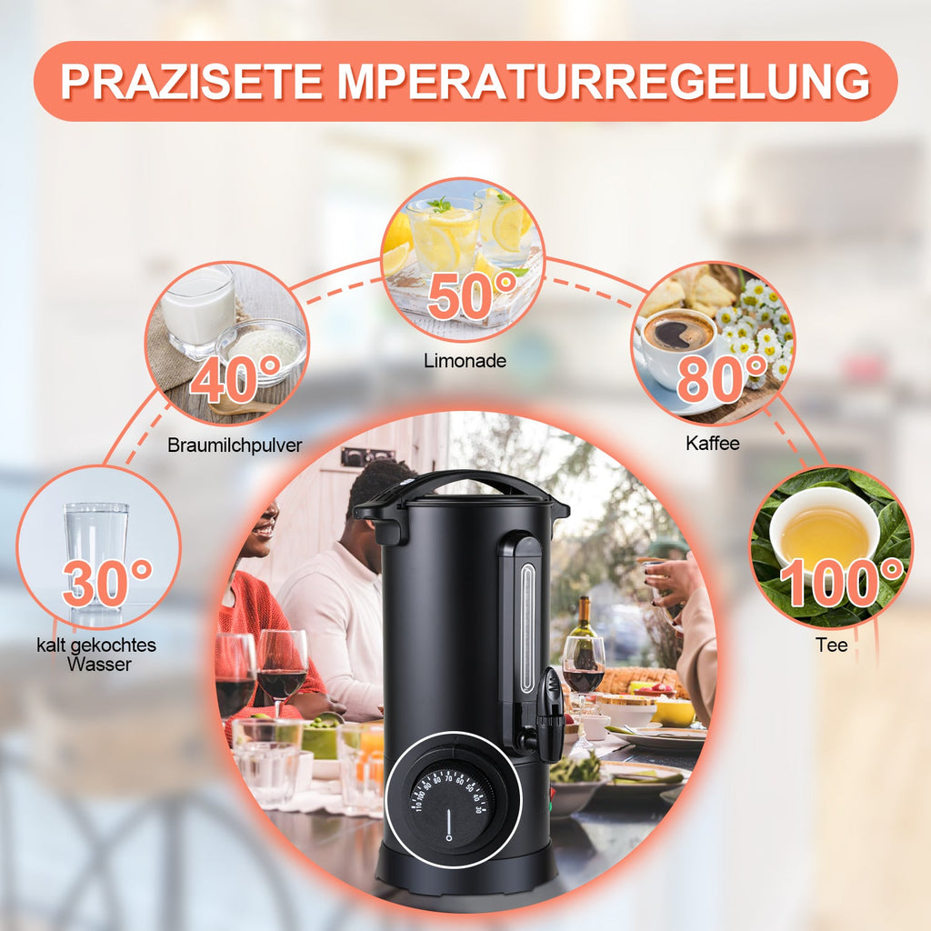 Cosmo Go Glühweinkocher Glühweintopf Edelstahl 1800W 10L