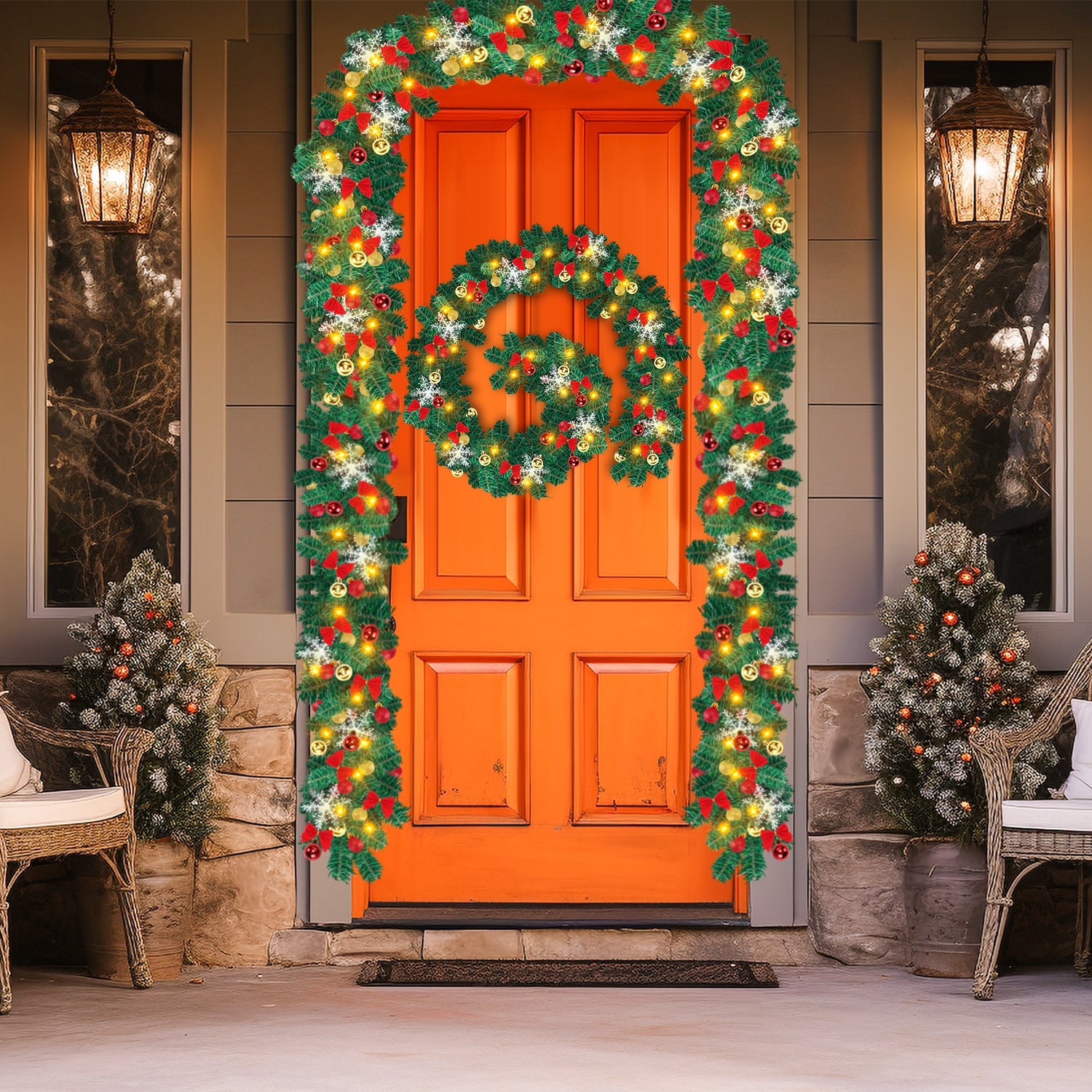 Cosmo Go Weihnachtsgirlande mit 100 LEDs 5m