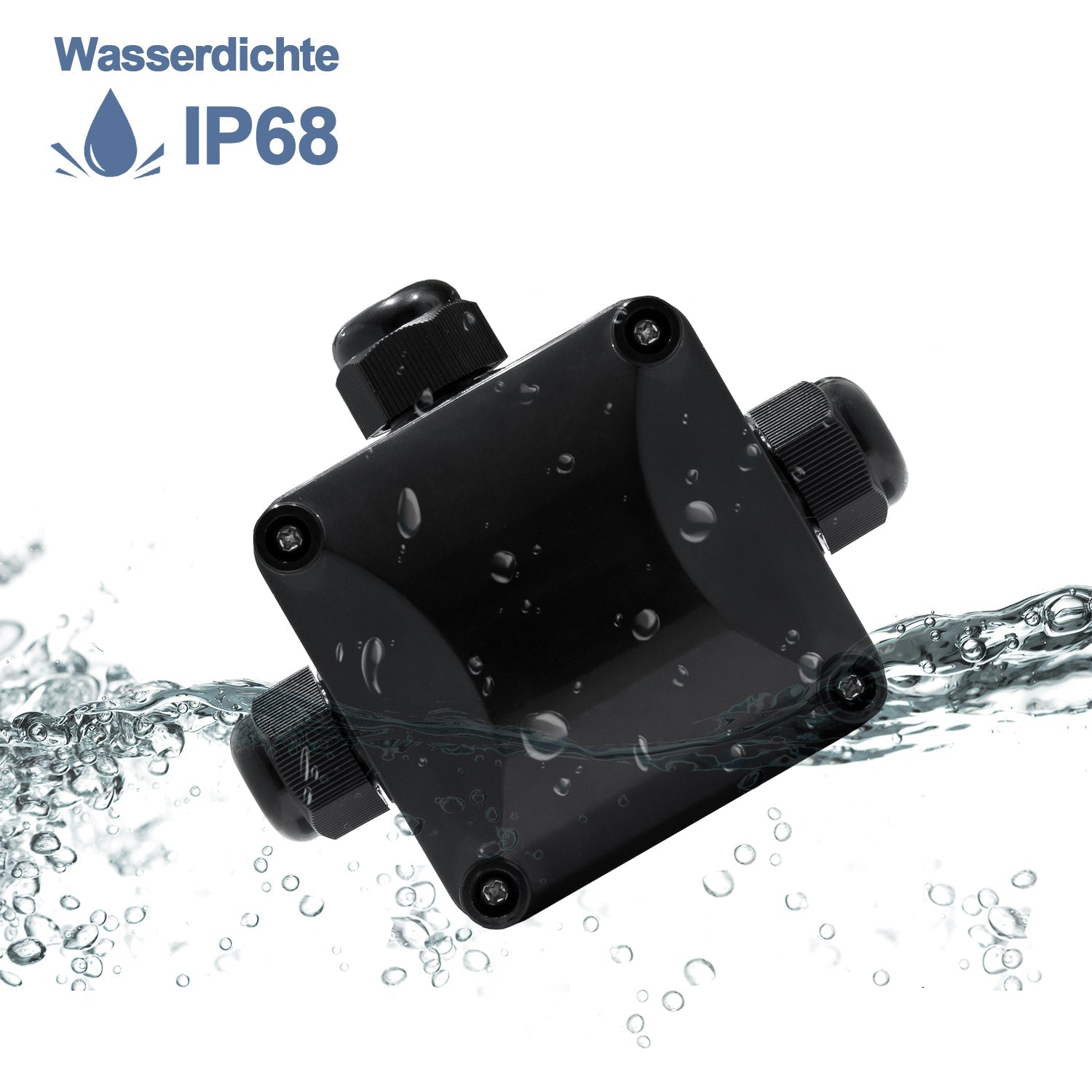 Cosmo Go Wasserdichte Abzweigdose 3-Wege Verteilerdose IP68