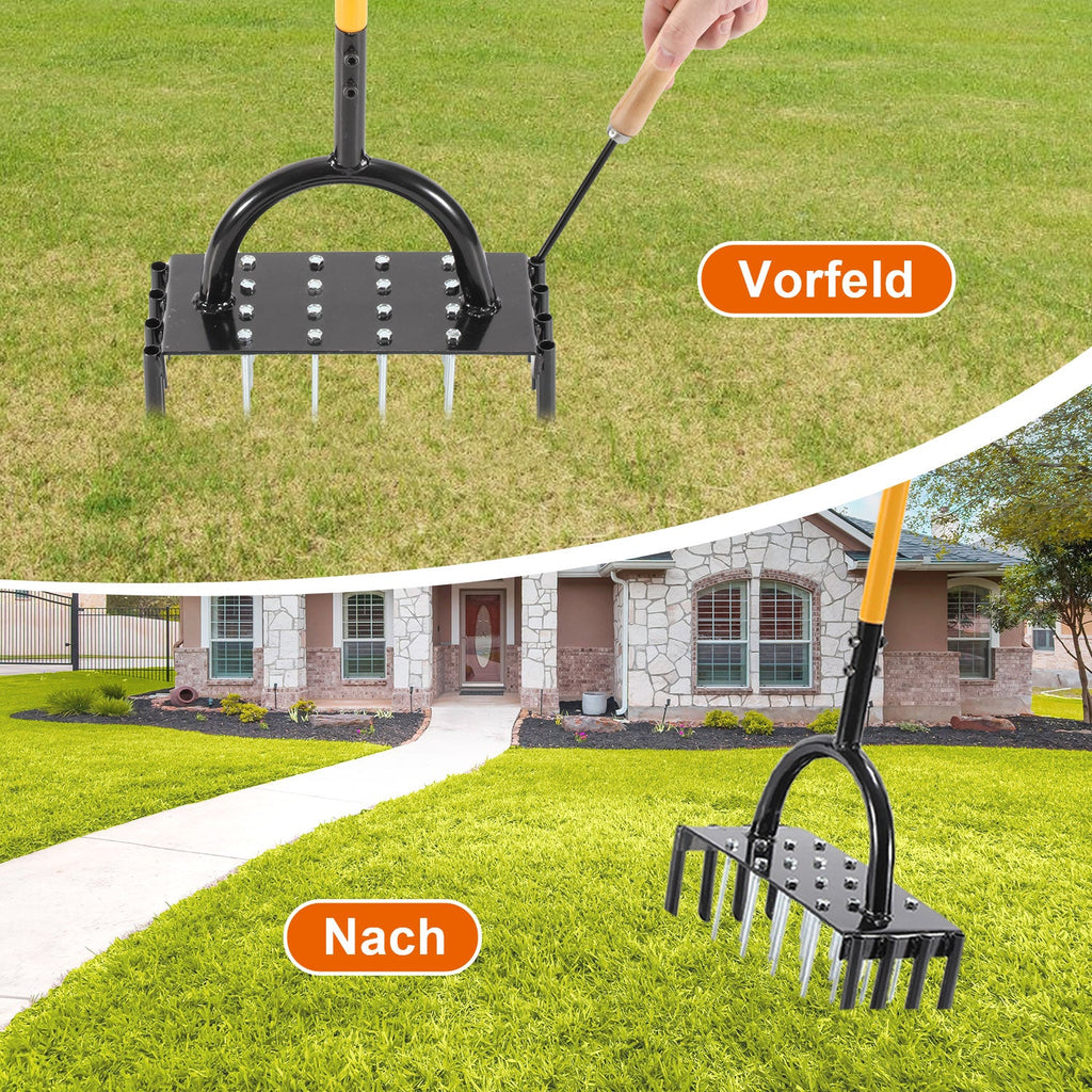 Cosmo Go Rasenlüfter Aerifizierer Vertikutierer für verdichtete Böden