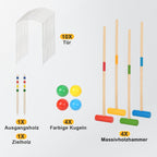 Cosmo Go Krocket Spiel 2-4 Spieler Croquet Set