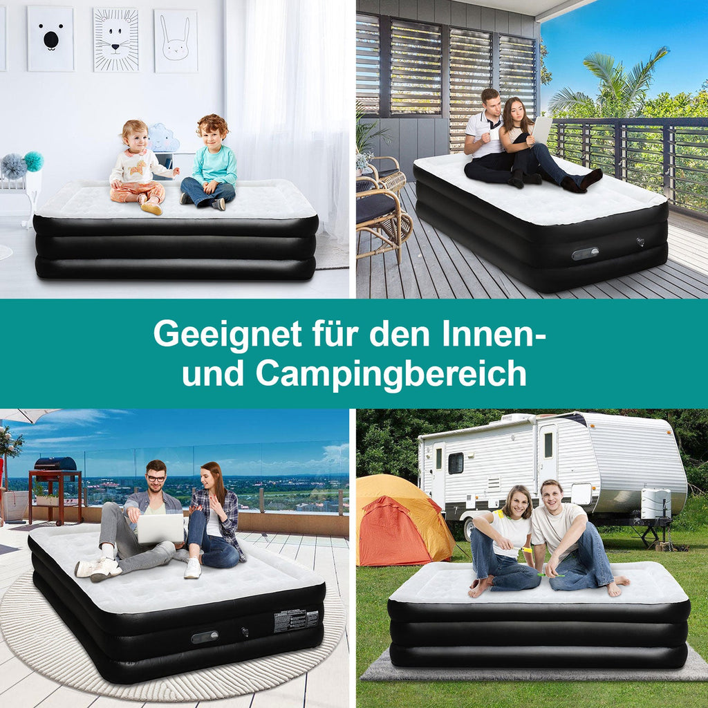 Cosmo Go Aufblasbare Matratze Luftmatratze Einzel/Doppel