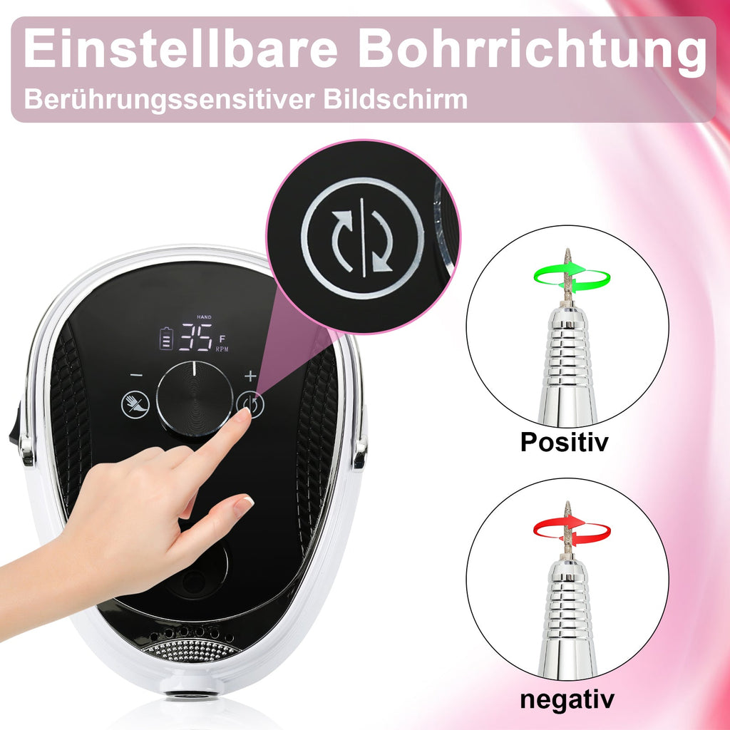 Cosmo Go Elektrische Nagelfräser Pediküre  35000 U/min