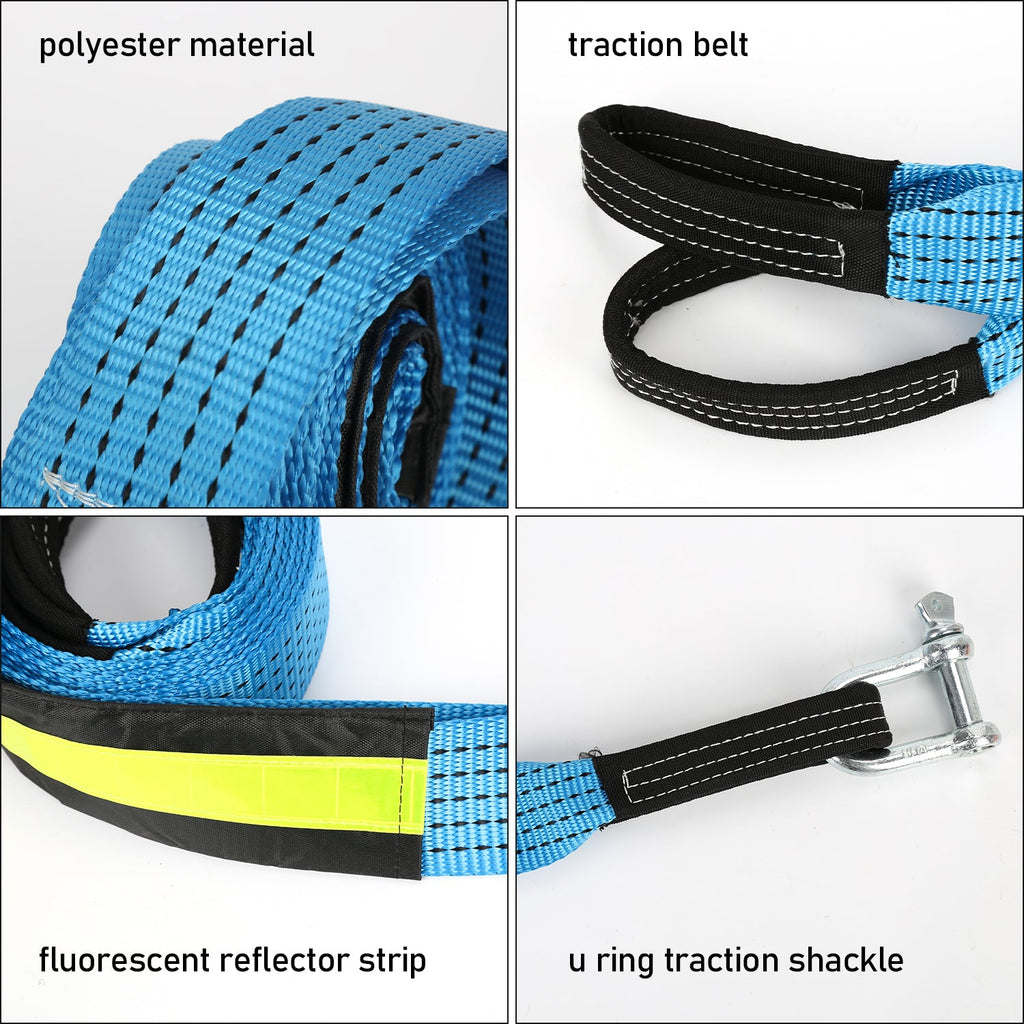 Cosmo Go Abschleppseil Notfall-Abschleppgurt 5 cm x 5 m