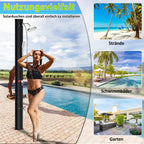 Cosmo Go 35L Solardusche Gartendusche Inkl. Schutzhaube und Handbrause