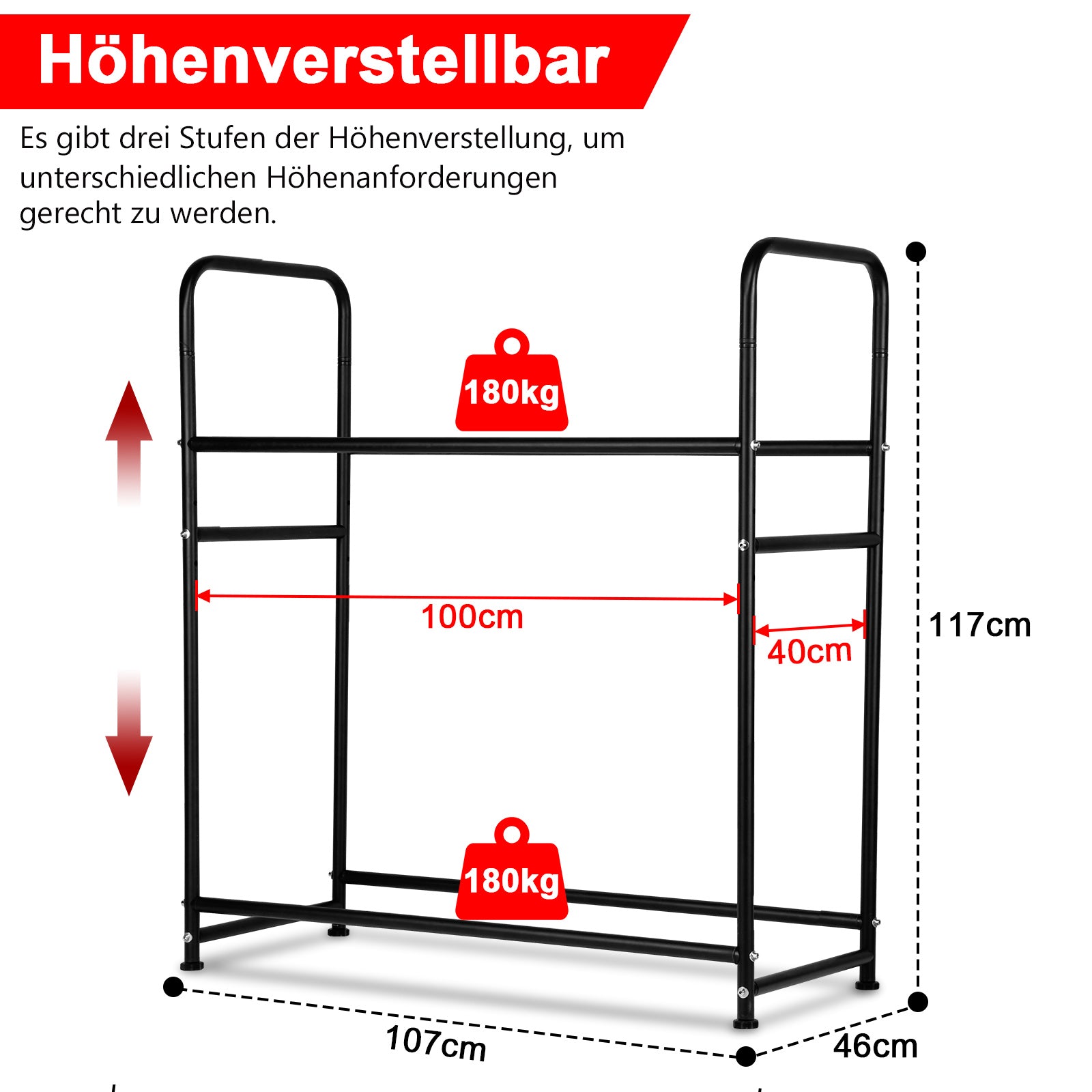 Cosmo Go Reifenregal Reifenständer für 8 Reifen