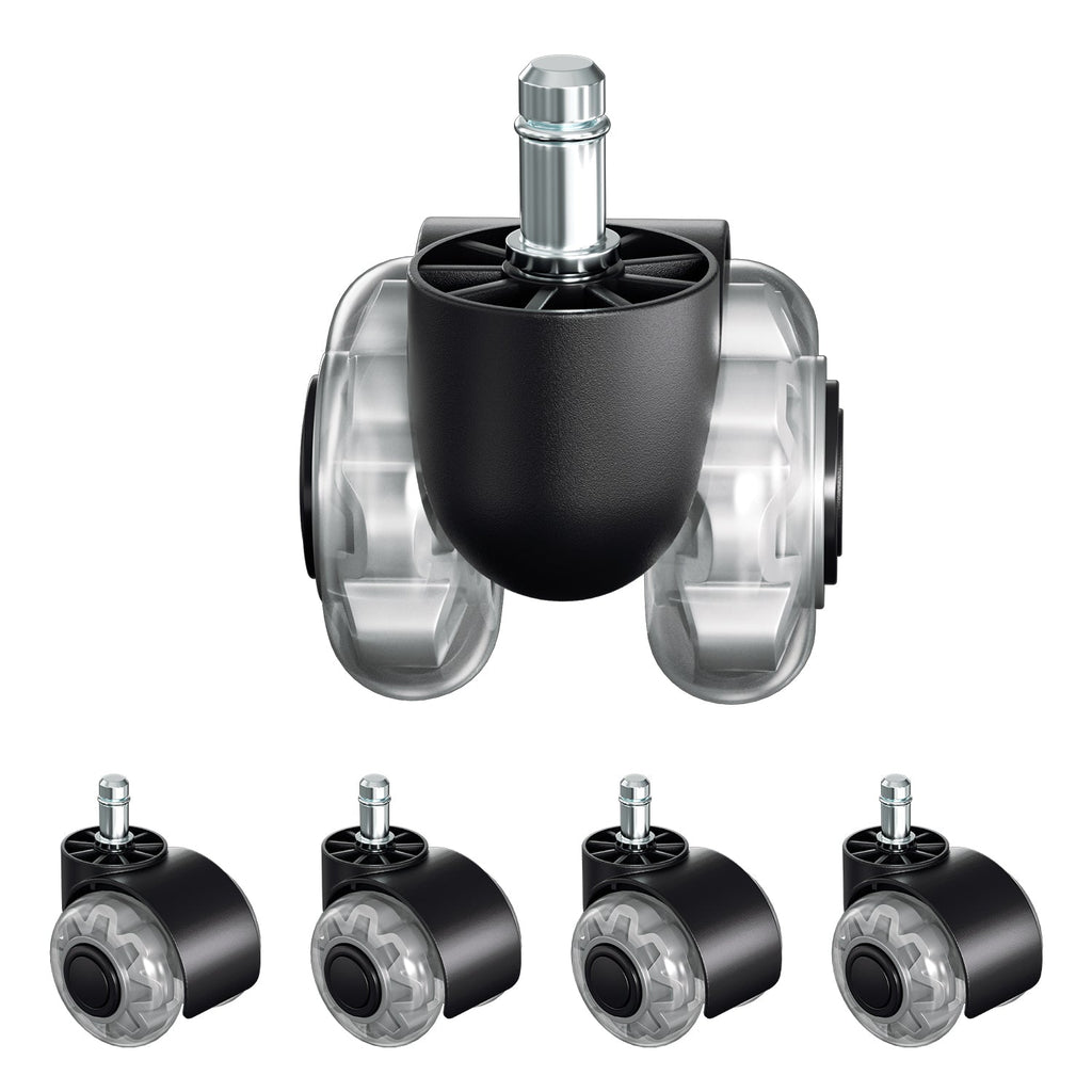 Cosmo Go 5 Stück BürostuhlRollen Stuhlrollen 11mm x 22mm