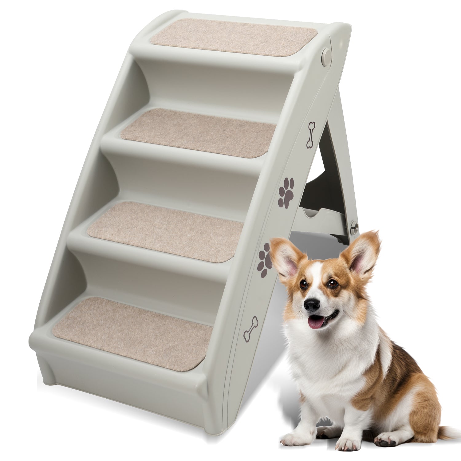 Cosmo Go Hundetreppe Hunderampe Klappbare Maximale Belastung 75kg