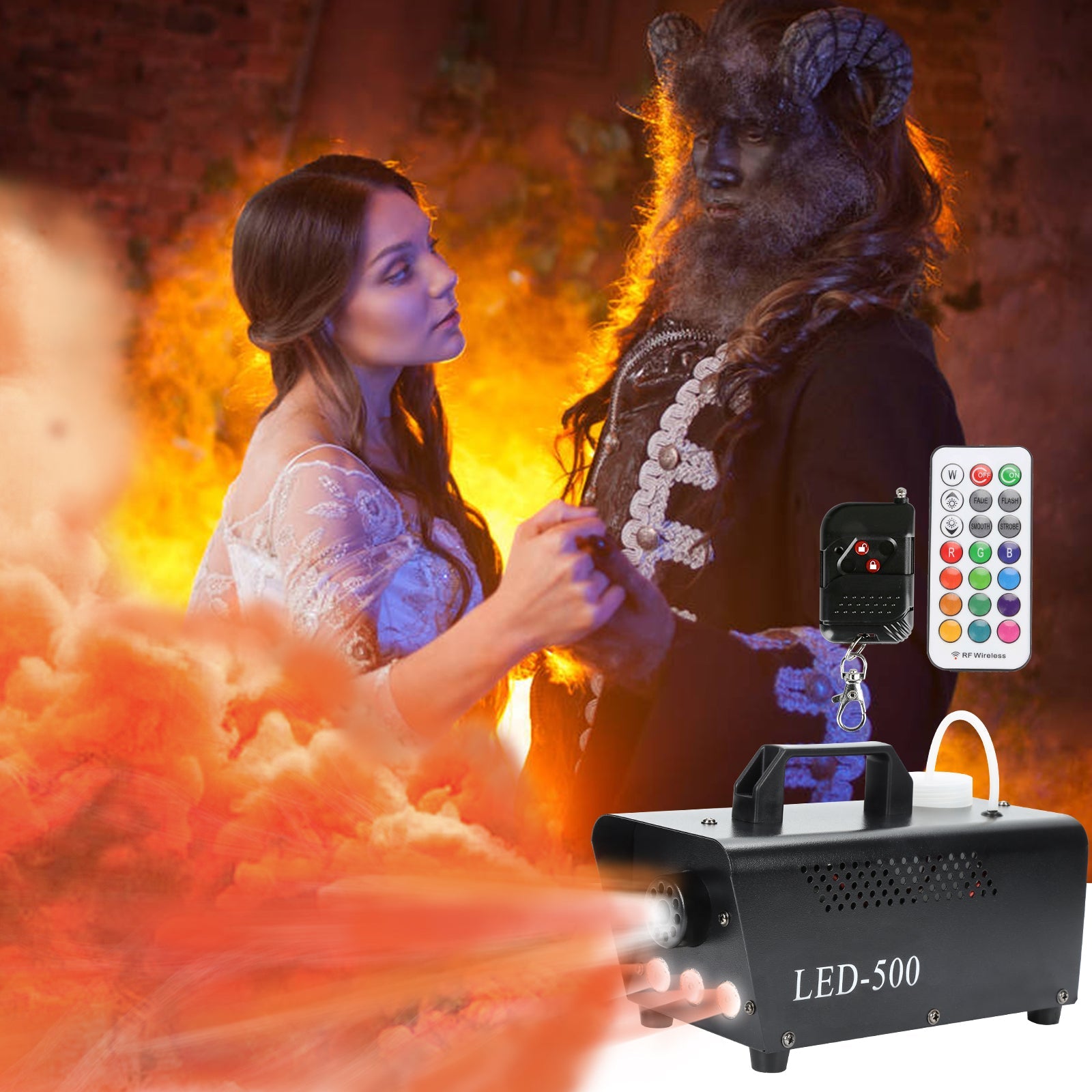 Cosmo Go Nebelmaschine Bühnenlicht LED Wireless 13 Farben