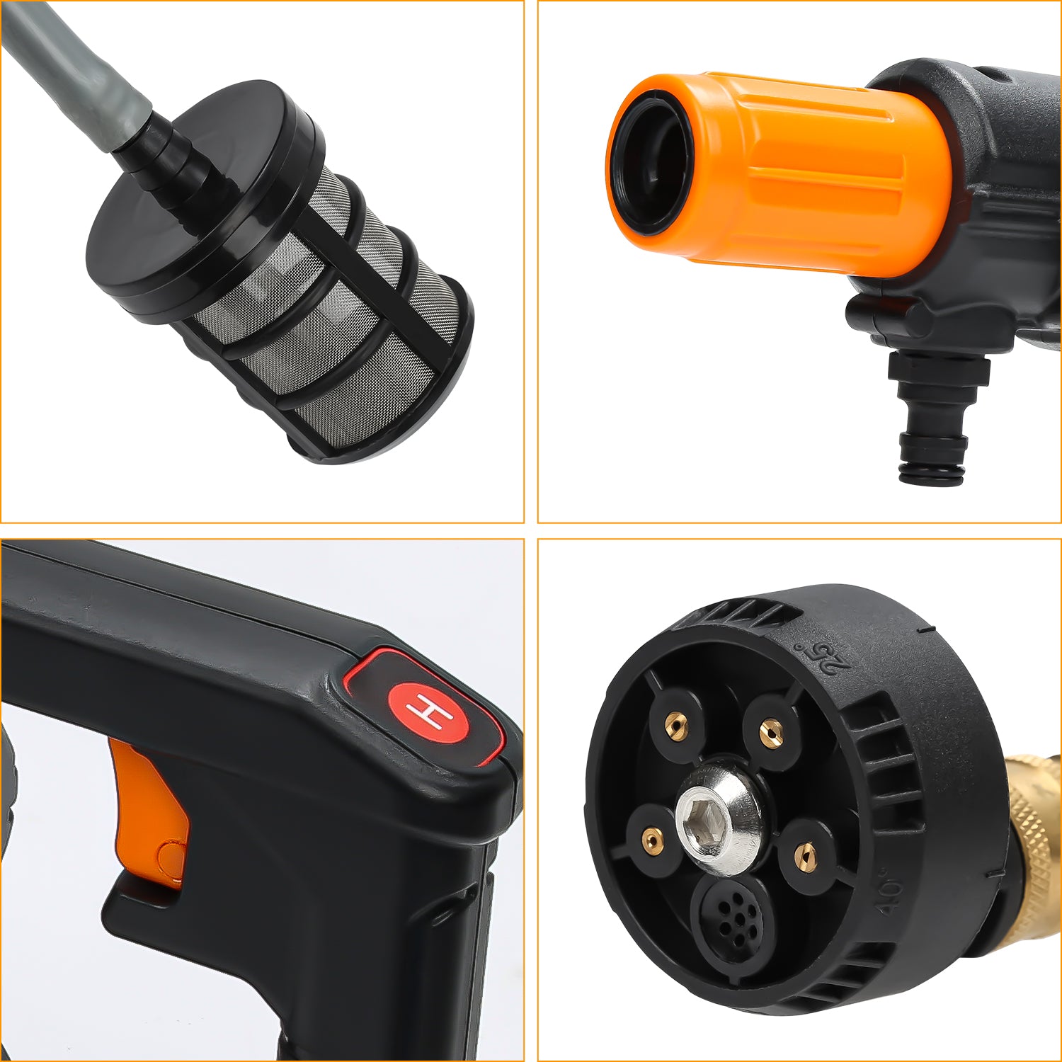 Cosmo Go Akku Hochdruckreiniger Tragbarer 20V Max 435 PSI