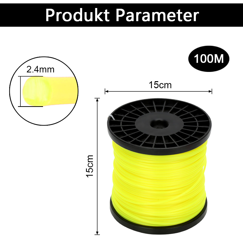 Cosmo Go Trimmerfaden Mähschnur Nylonfaden 100m