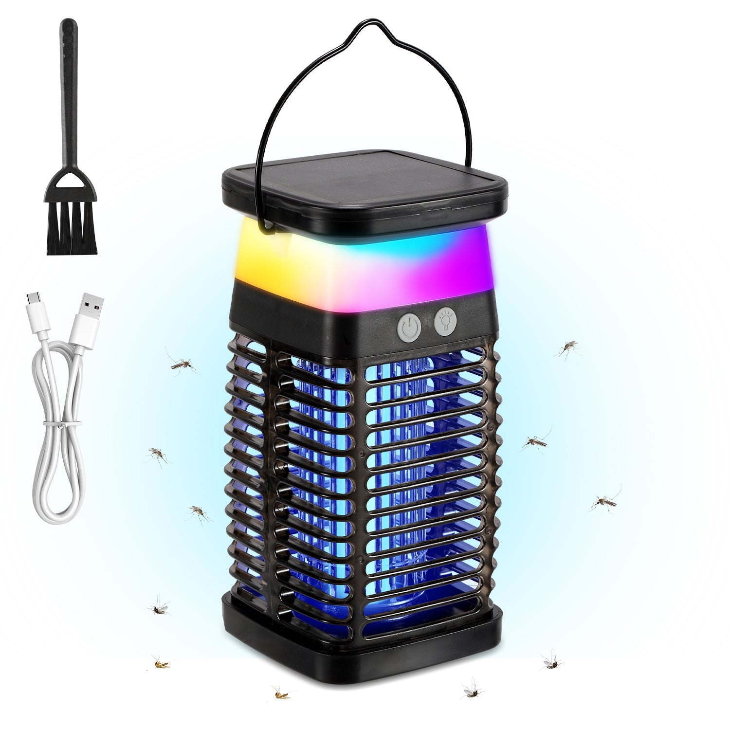 Cosmo Go Solar Mückenabwehr-Lampe UV-Licht Mückenlampe RGB