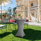 Cosmo Go Stehtischhusse Stretch Tischdecke Grau