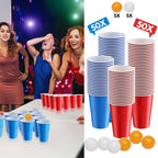 Cosmo Go Pong-Becher-Set 100 Partybecher und 10 Bälle