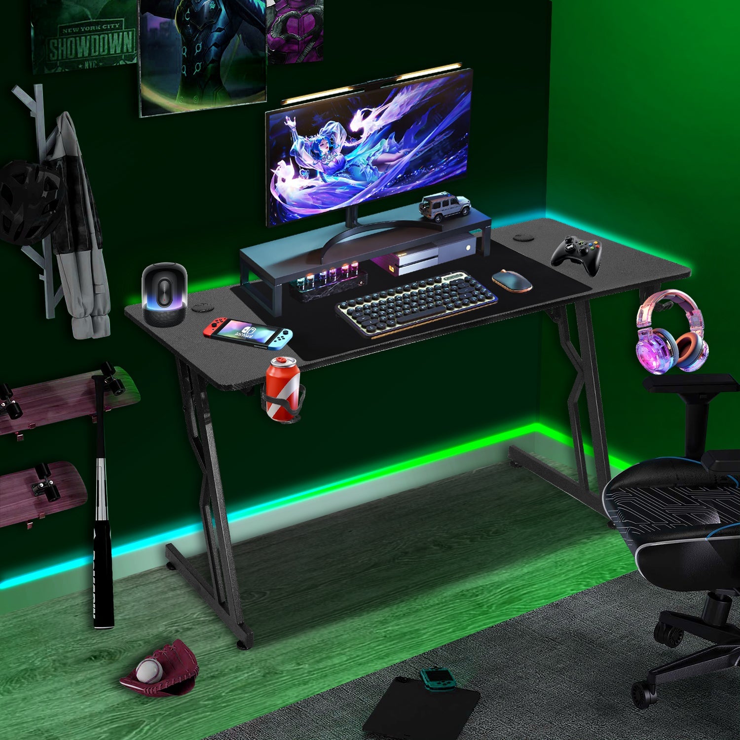 Cosmo Go Gaming Schreibtisch Gaming Tisch 120/140cm