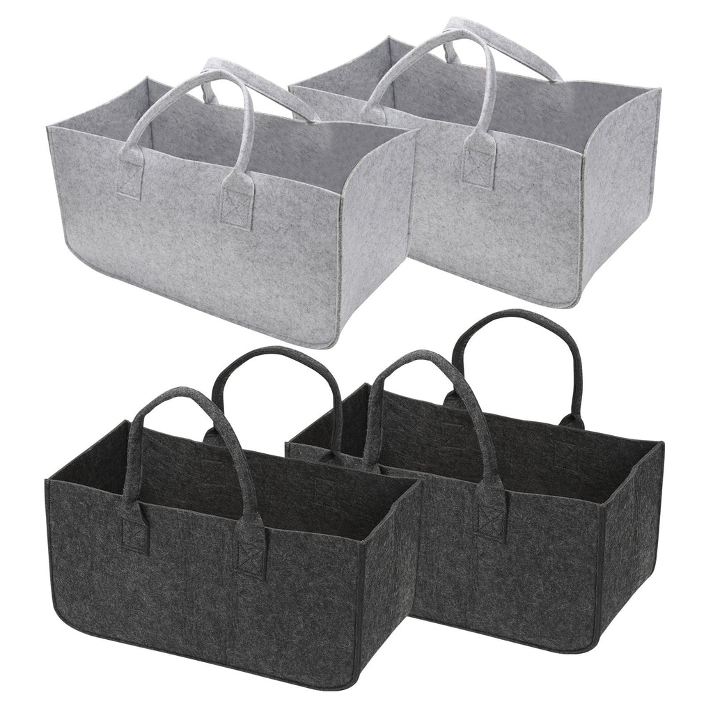 Cosmo Go 2x Filztasche Kaminholztasche Brennholzkorb Faltbar 30L