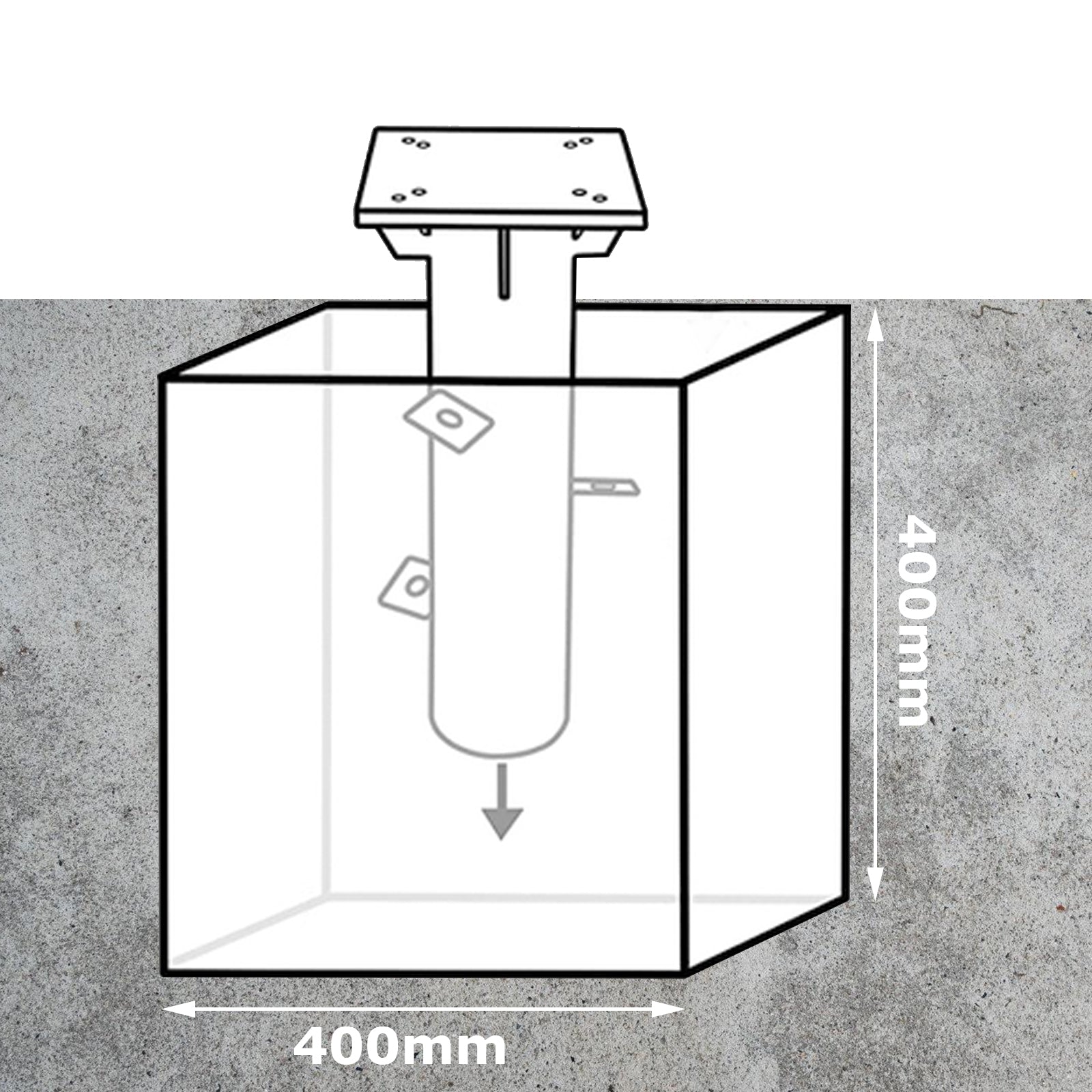 Cosmo Go Universal Bodenplatte für Sonnenschirm