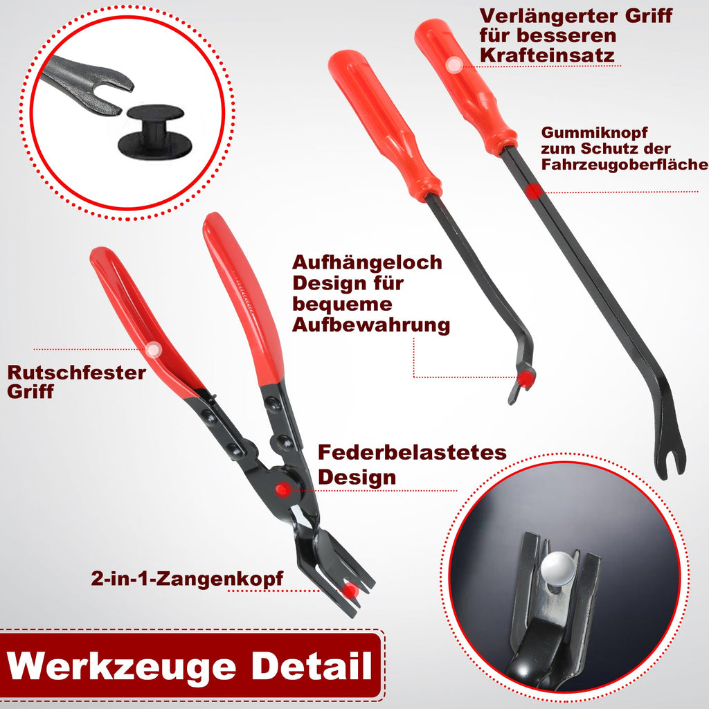 Cosmo Go Auto Demontage Werkzeug Innenraum 158tlg