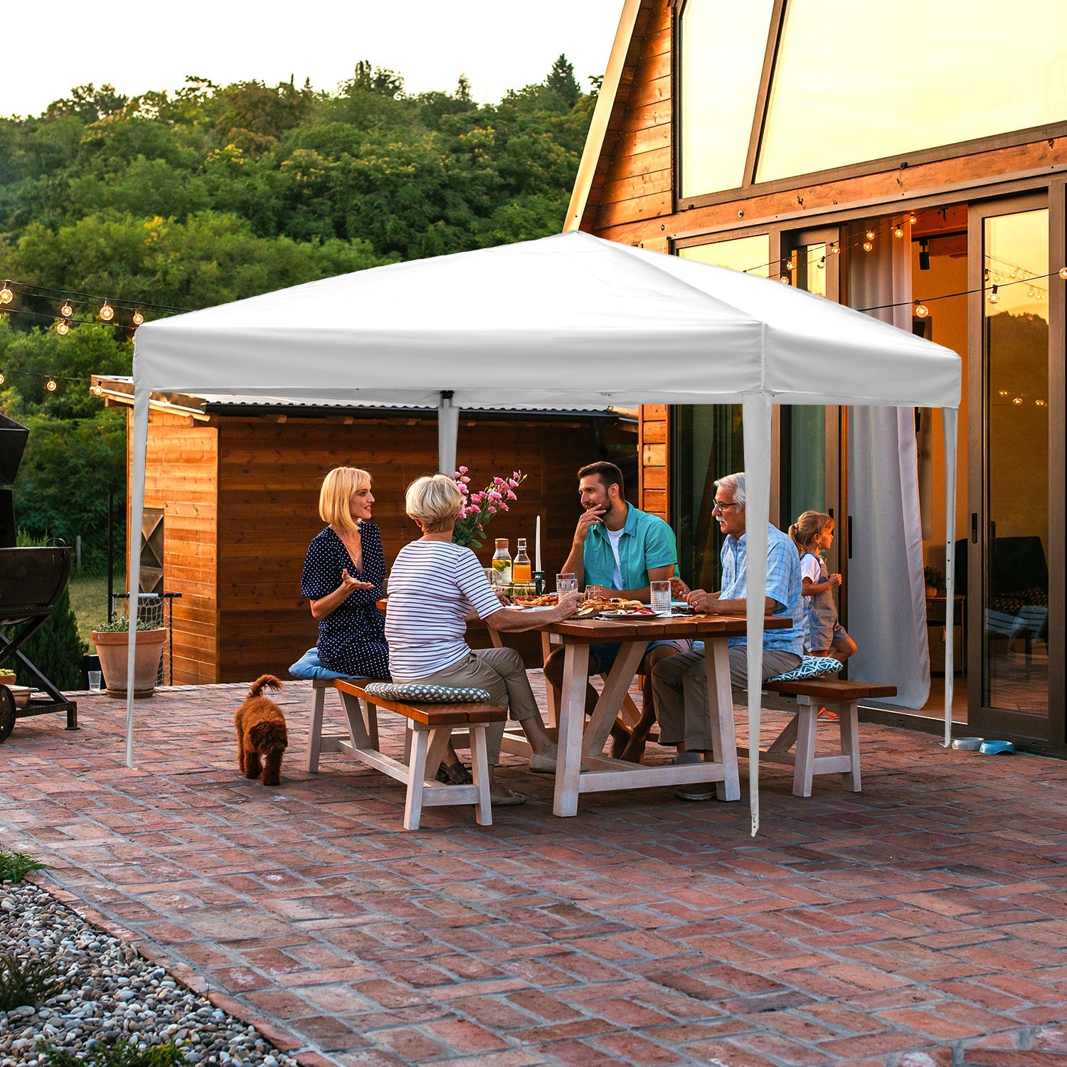 Cosmo Go Pop-Up Pavillon Gazebo 3x3m
