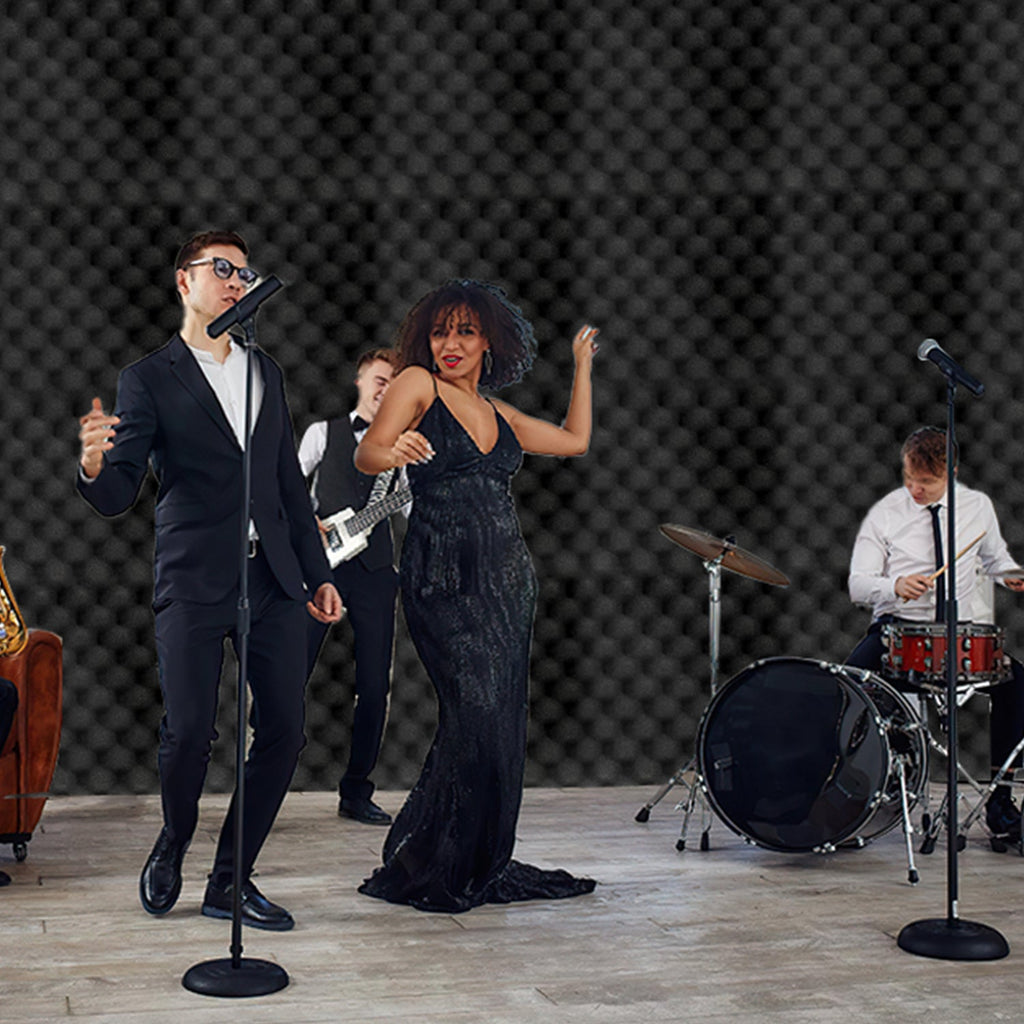 Cosmo Go Akustikschaumstoff Selbstklebend 3D Hochdichte Wellenmuster