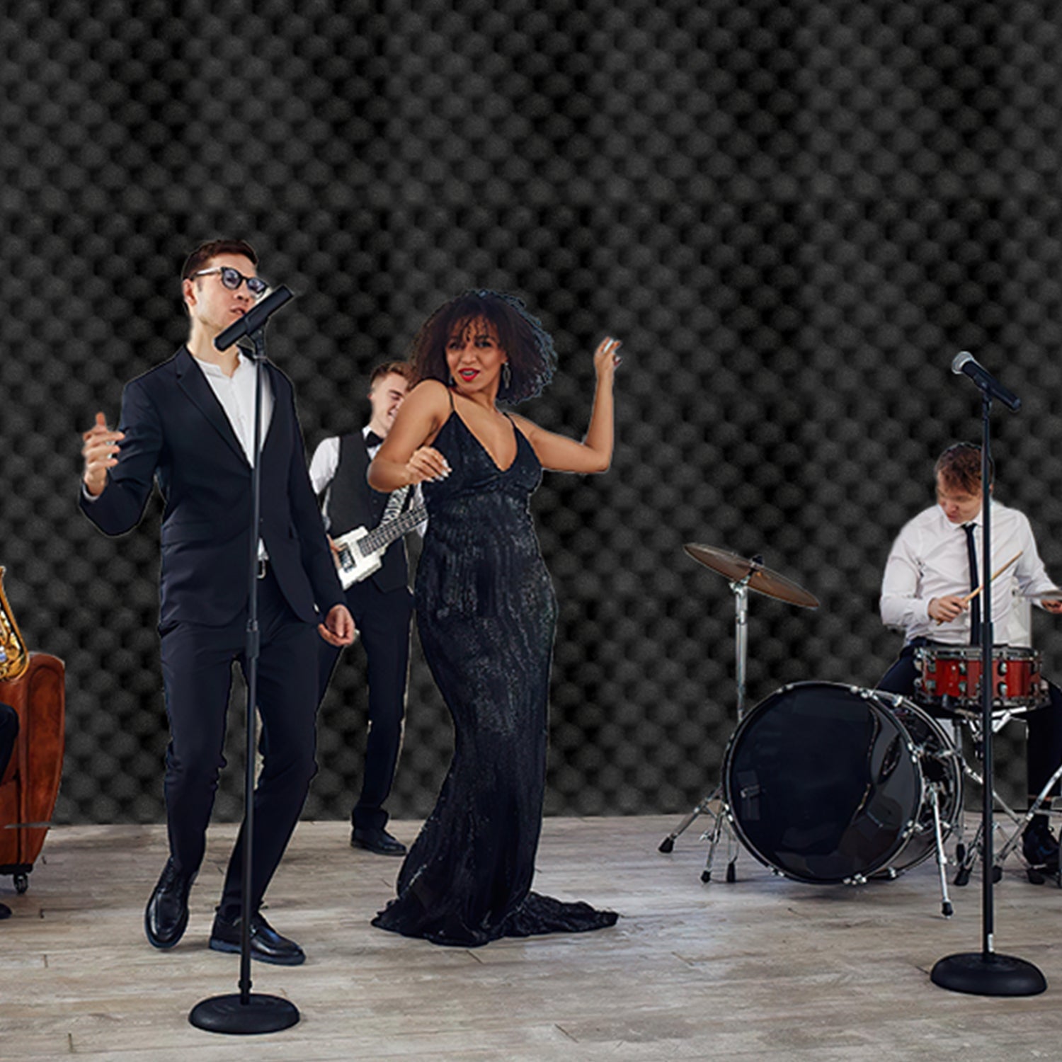 Cosmo Go Akustikschaumstoff Selbstklebend 3D Hochdichte Wellenmuster